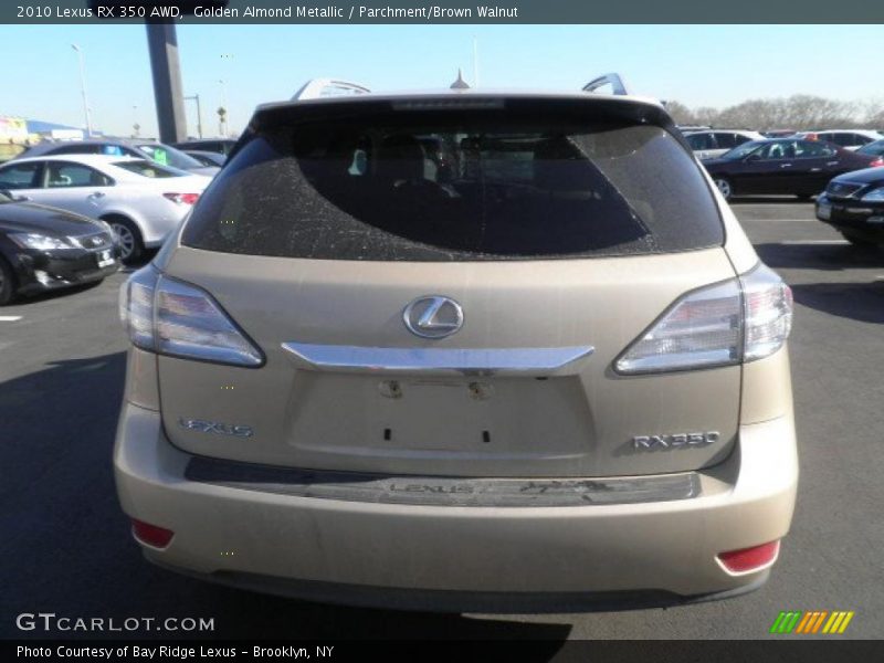 Golden Almond Metallic / Parchment/Brown Walnut 2010 Lexus RX 350 AWD