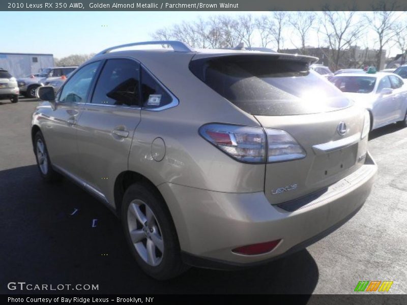Golden Almond Metallic / Parchment/Brown Walnut 2010 Lexus RX 350 AWD