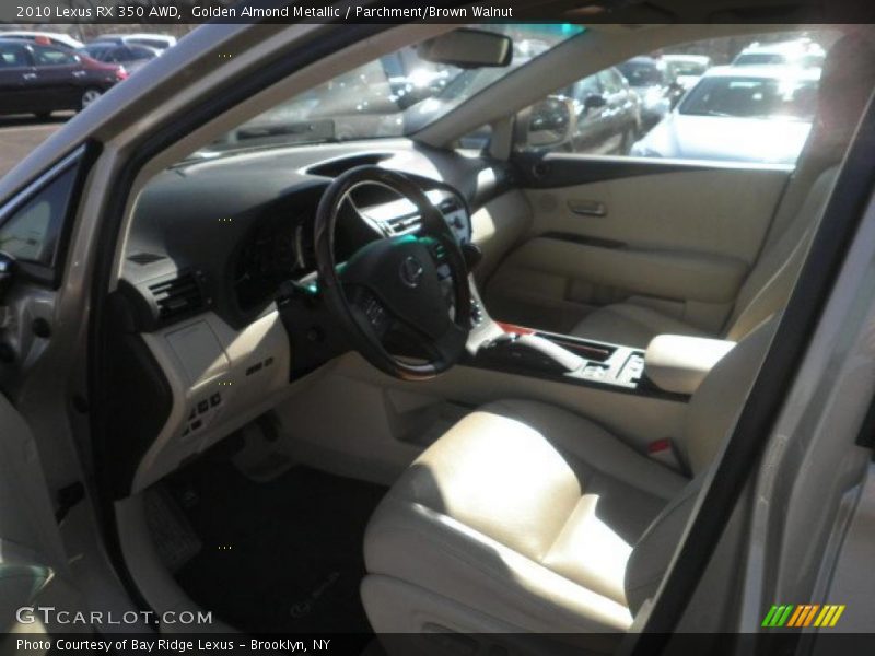 Golden Almond Metallic / Parchment/Brown Walnut 2010 Lexus RX 350 AWD