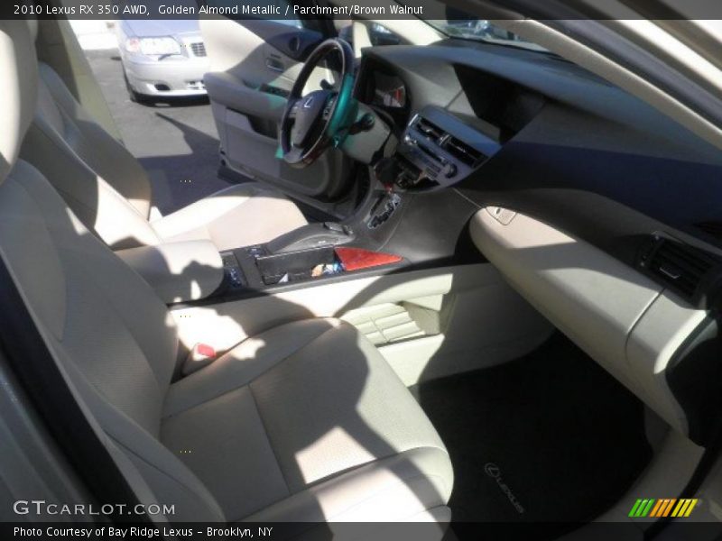 Golden Almond Metallic / Parchment/Brown Walnut 2010 Lexus RX 350 AWD