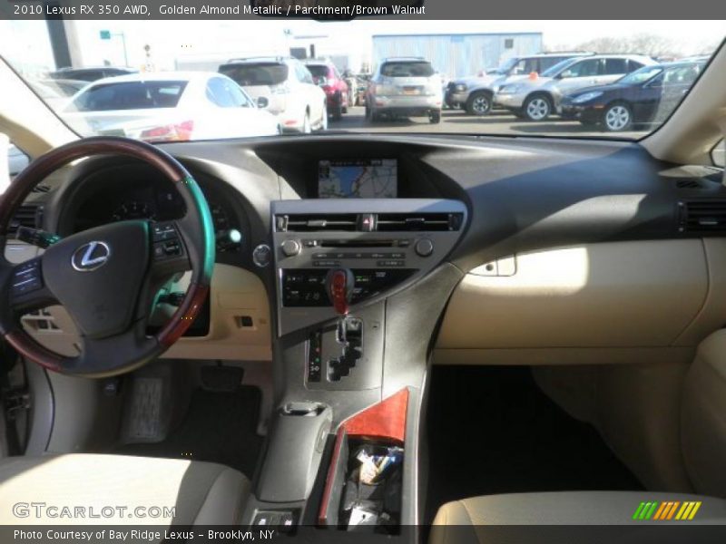 Golden Almond Metallic / Parchment/Brown Walnut 2010 Lexus RX 350 AWD