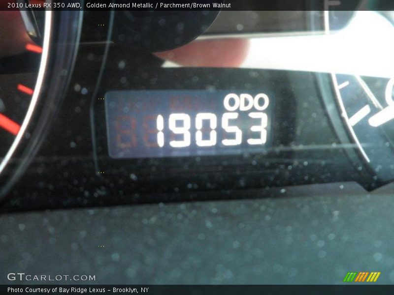 Golden Almond Metallic / Parchment/Brown Walnut 2010 Lexus RX 350 AWD