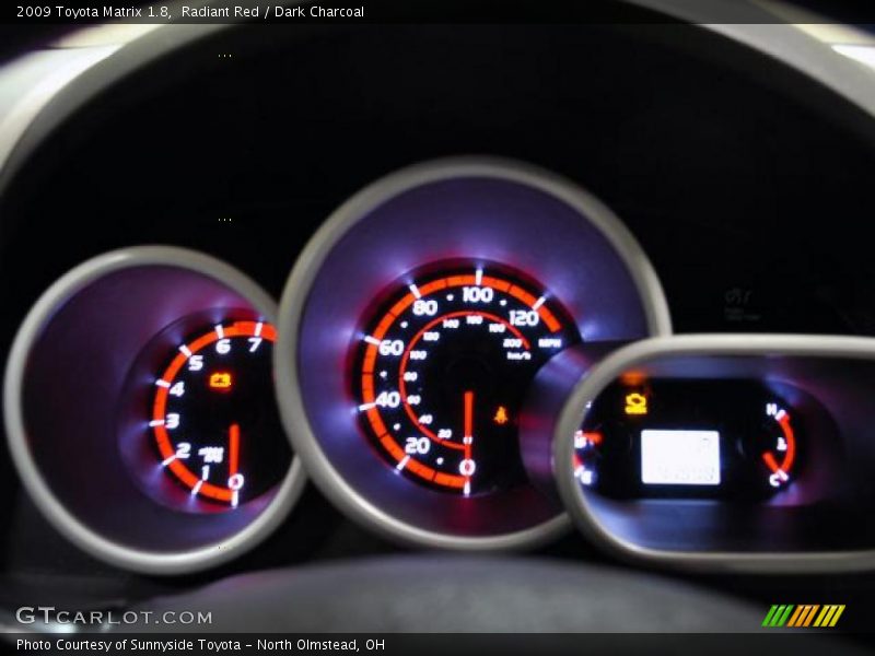 Radiant Red / Dark Charcoal 2009 Toyota Matrix 1.8