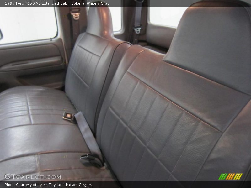 Colonial White / Gray 1995 Ford F150 XL Extended Cab
