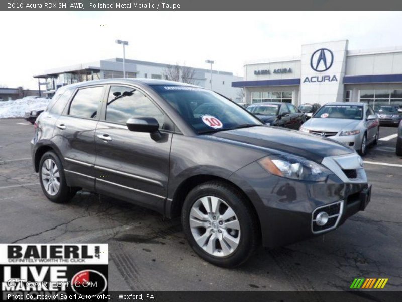 Polished Metal Metallic / Taupe 2010 Acura RDX SH-AWD