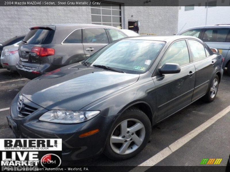 Steel Gray Metallic / Gray 2004 Mazda MAZDA6 i Sedan