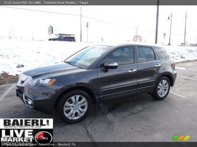 Polished Metal Metallic / Taupe 2010 Acura RDX SH-AWD