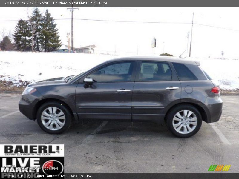 Polished Metal Metallic / Taupe 2010 Acura RDX SH-AWD