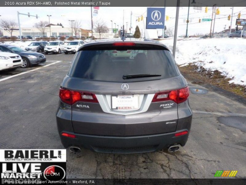 Polished Metal Metallic / Taupe 2010 Acura RDX SH-AWD