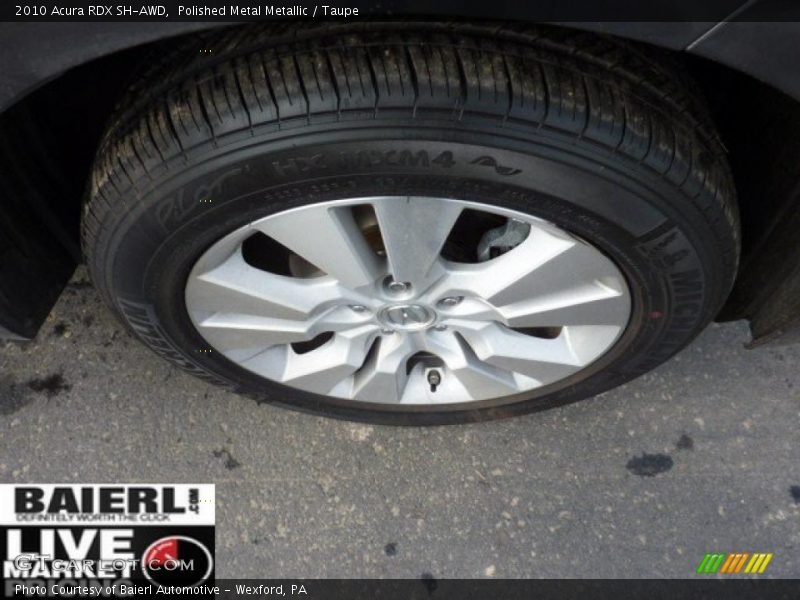 Polished Metal Metallic / Taupe 2010 Acura RDX SH-AWD