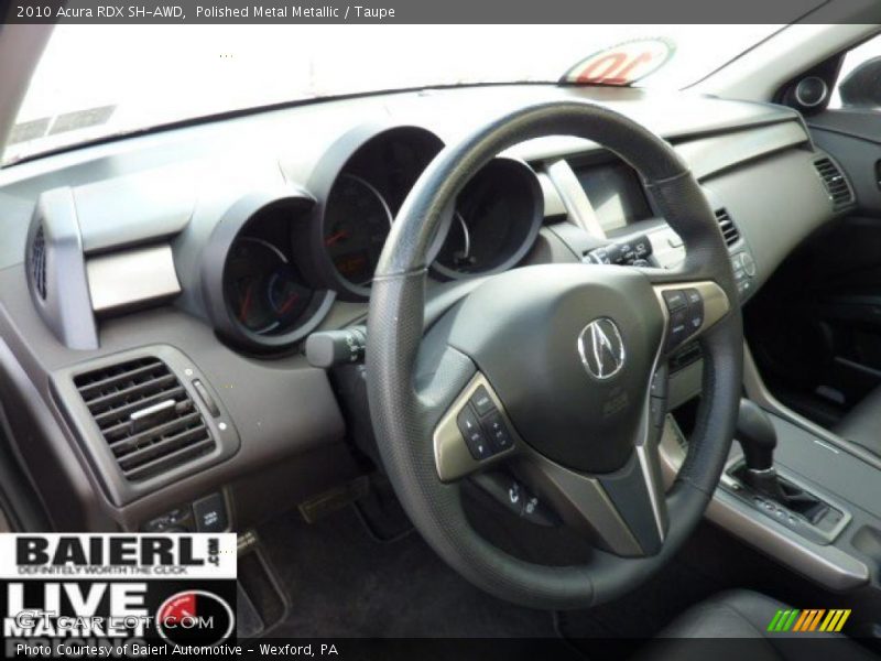 Polished Metal Metallic / Taupe 2010 Acura RDX SH-AWD