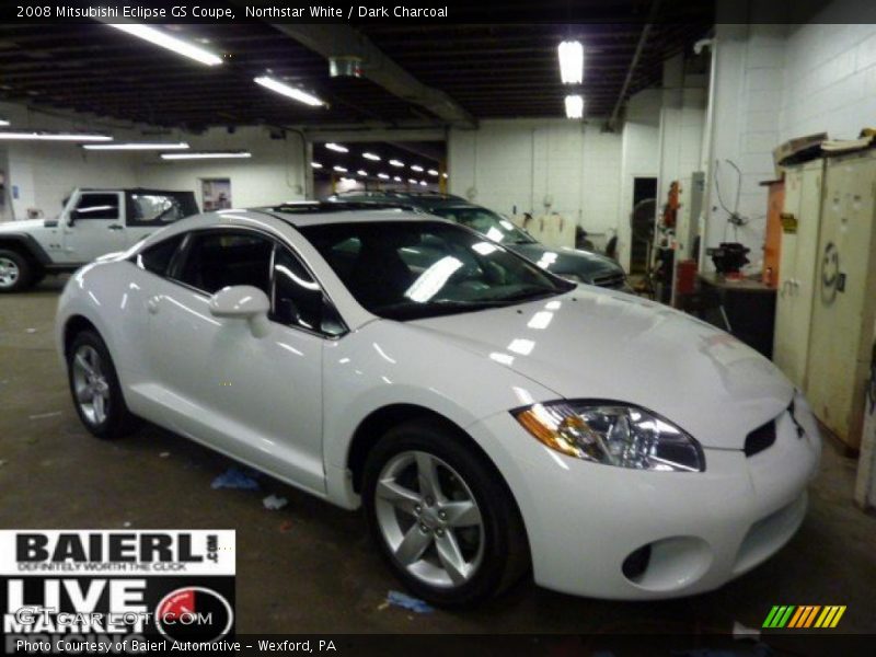Northstar White / Dark Charcoal 2008 Mitsubishi Eclipse GS Coupe