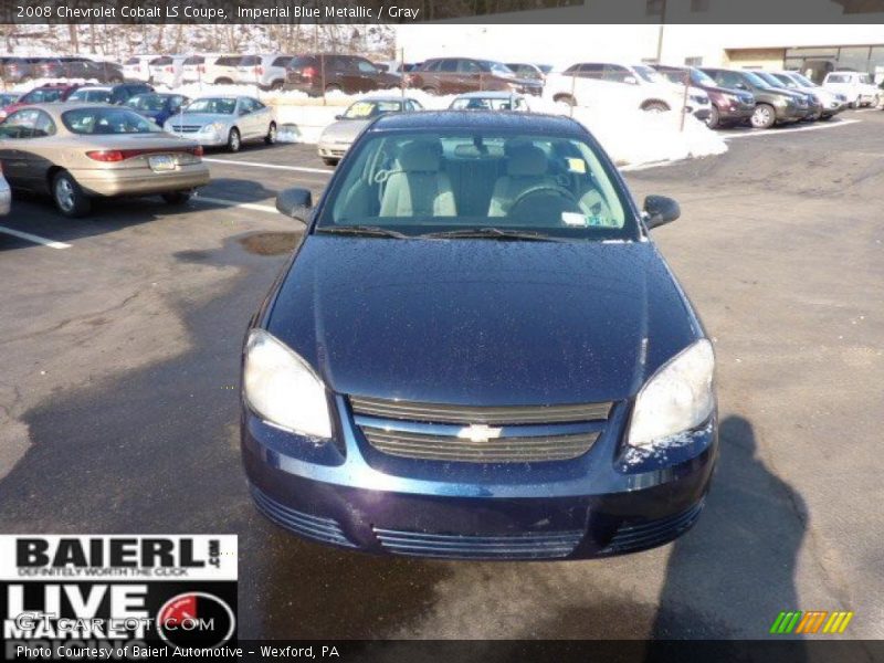 Imperial Blue Metallic / Gray 2008 Chevrolet Cobalt LS Coupe