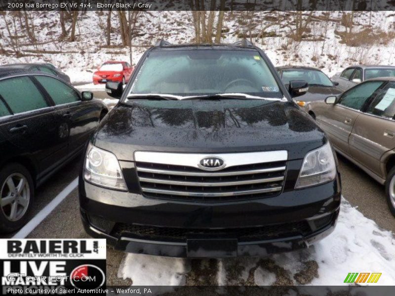 Ebony Black / Gray 2009 Kia Borrego EX V6 4x4