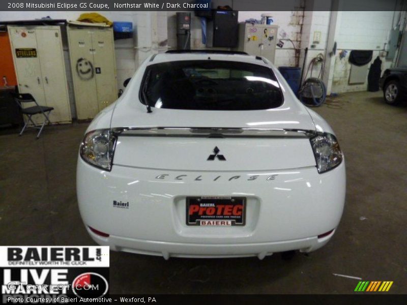 Northstar White / Dark Charcoal 2008 Mitsubishi Eclipse GS Coupe