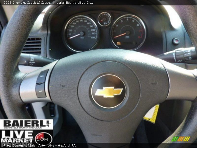 Imperial Blue Metallic / Gray 2008 Chevrolet Cobalt LS Coupe