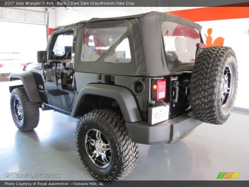 Black / Dark Slate Gray/Medium Slate Gray 2007 Jeep Wrangler X 4x4