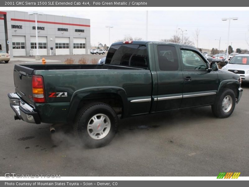  2001 Sierra 1500 SLE Extended Cab 4x4 Polo Green Metallic