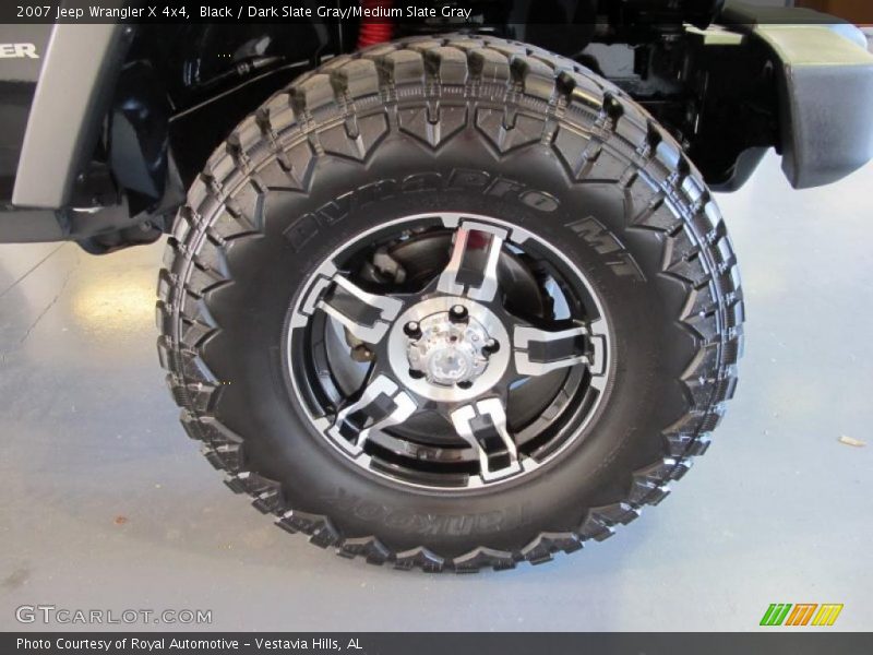 Black / Dark Slate Gray/Medium Slate Gray 2007 Jeep Wrangler X 4x4