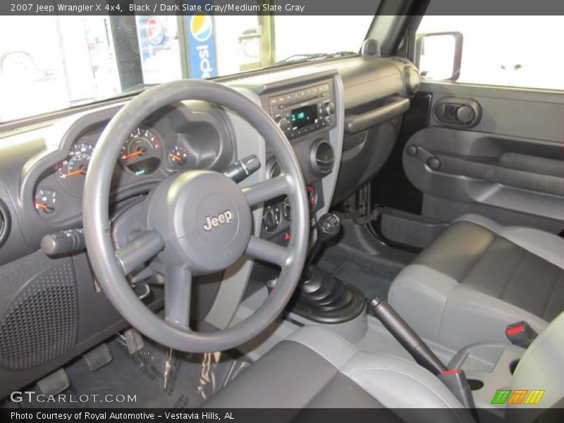 Black / Dark Slate Gray/Medium Slate Gray 2007 Jeep Wrangler X 4x4