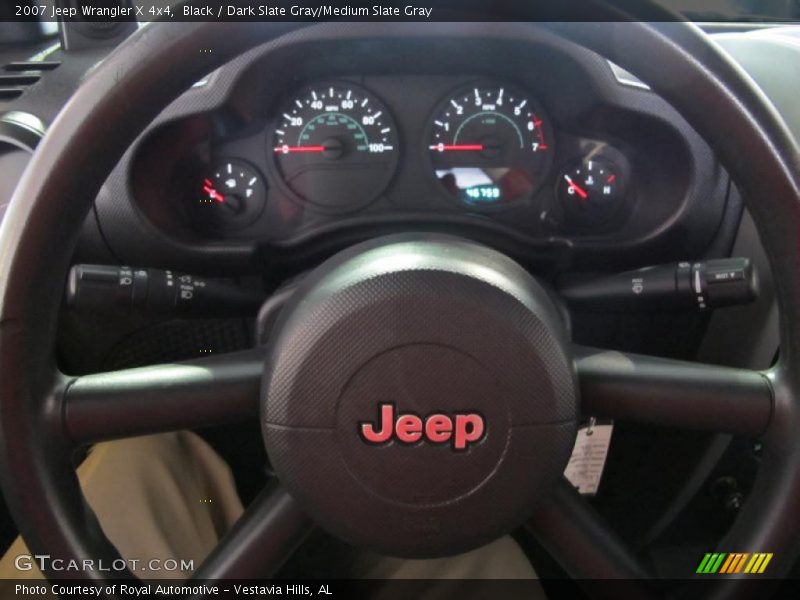 Black / Dark Slate Gray/Medium Slate Gray 2007 Jeep Wrangler X 4x4