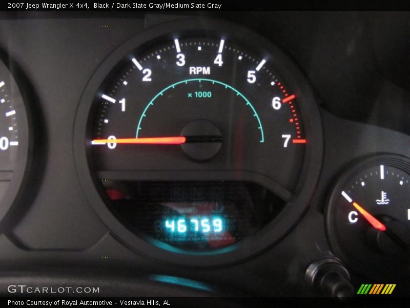 Black / Dark Slate Gray/Medium Slate Gray 2007 Jeep Wrangler X 4x4