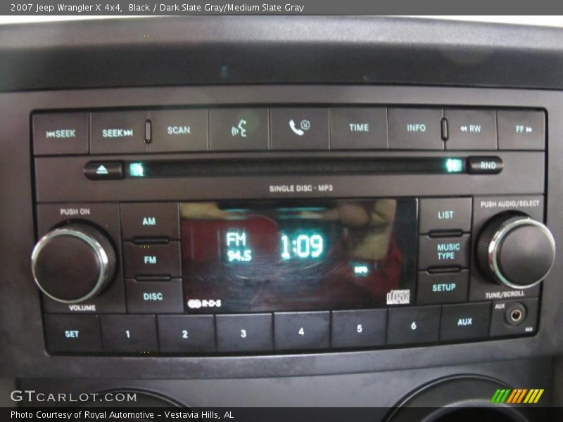 Black / Dark Slate Gray/Medium Slate Gray 2007 Jeep Wrangler X 4x4