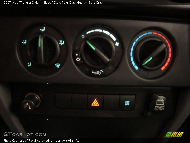 Black / Dark Slate Gray/Medium Slate Gray 2007 Jeep Wrangler X 4x4
