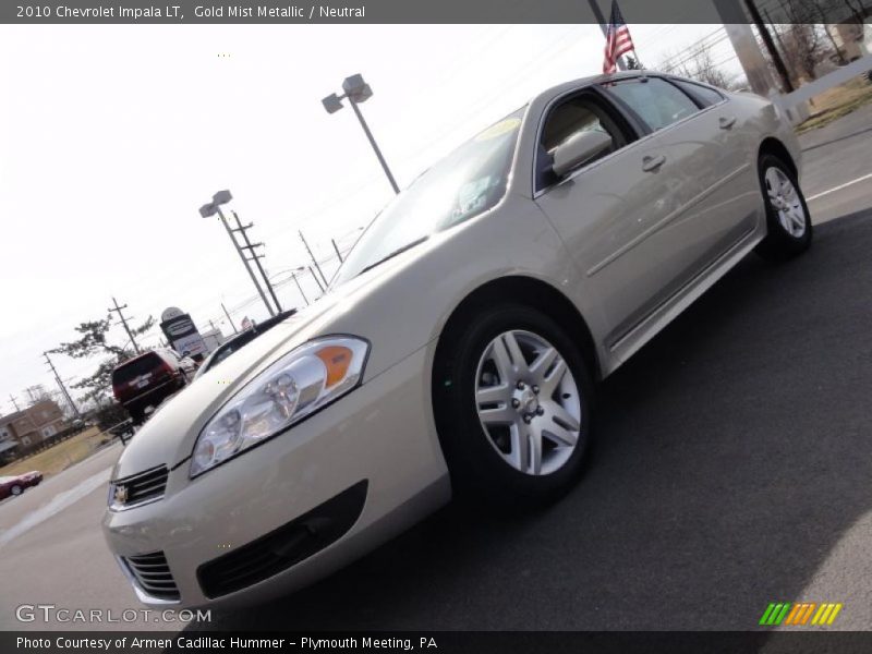 Gold Mist Metallic / Neutral 2010 Chevrolet Impala LT