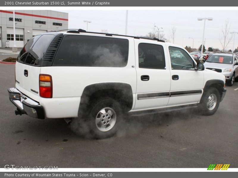 Summit White / Graphite 2001 Chevrolet Suburban 1500 LS