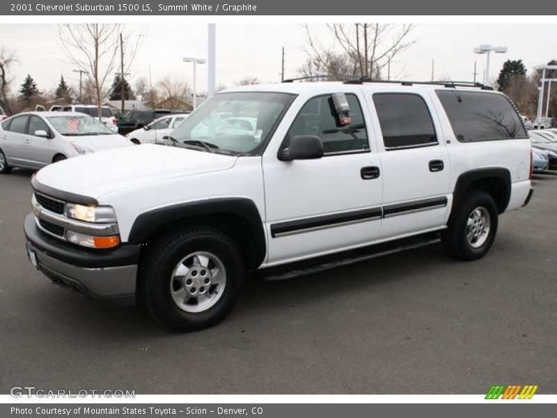 Summit White / Graphite 2001 Chevrolet Suburban 1500 LS