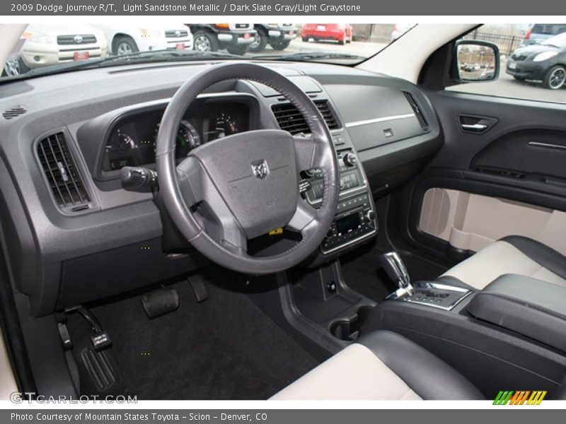 Light Sandstone Metallic / Dark Slate Gray/Light Graystone 2009 Dodge Journey R/T
