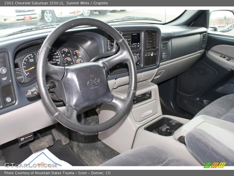 Summit White / Graphite 2001 Chevrolet Suburban 1500 LS
