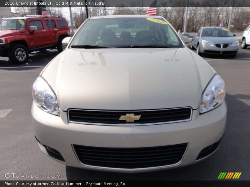 Gold Mist Metallic / Neutral 2010 Chevrolet Impala LT
