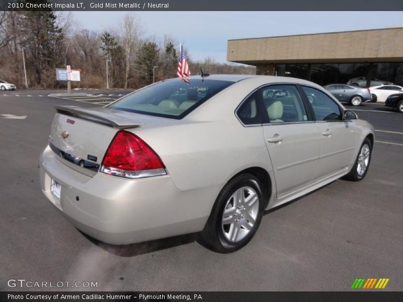 Gold Mist Metallic / Neutral 2010 Chevrolet Impala LT