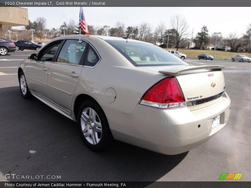 Gold Mist Metallic / Neutral 2010 Chevrolet Impala LT