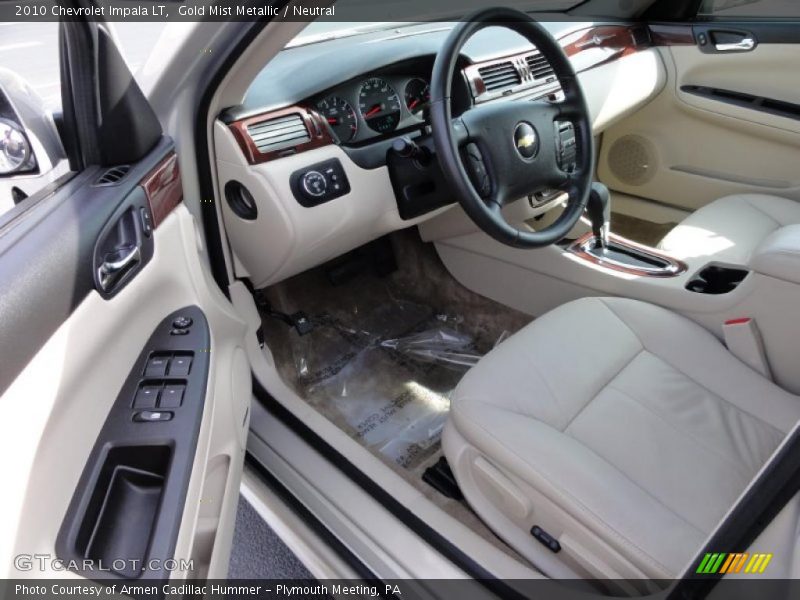 Gold Mist Metallic / Neutral 2010 Chevrolet Impala LT
