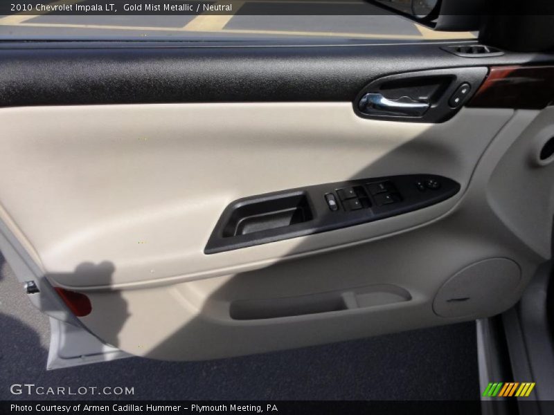 Gold Mist Metallic / Neutral 2010 Chevrolet Impala LT