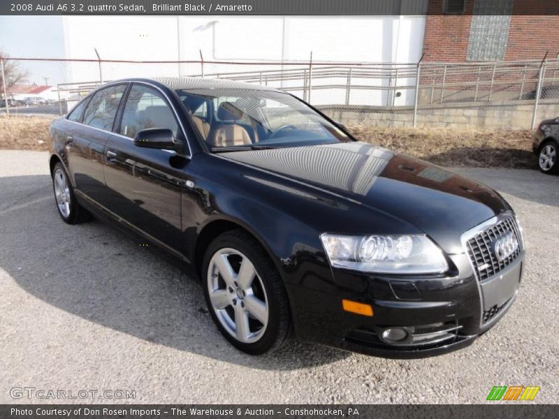 Brilliant Black / Amaretto 2008 Audi A6 3.2 quattro Sedan
