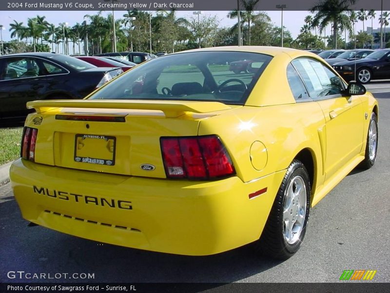 Screaming Yellow / Dark Charcoal 2004 Ford Mustang V6 Coupe