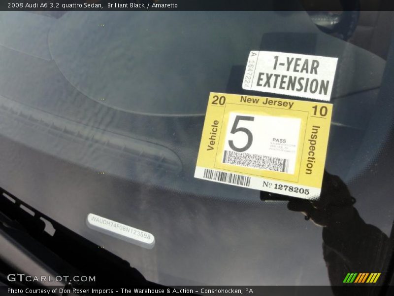 Brilliant Black / Amaretto 2008 Audi A6 3.2 quattro Sedan