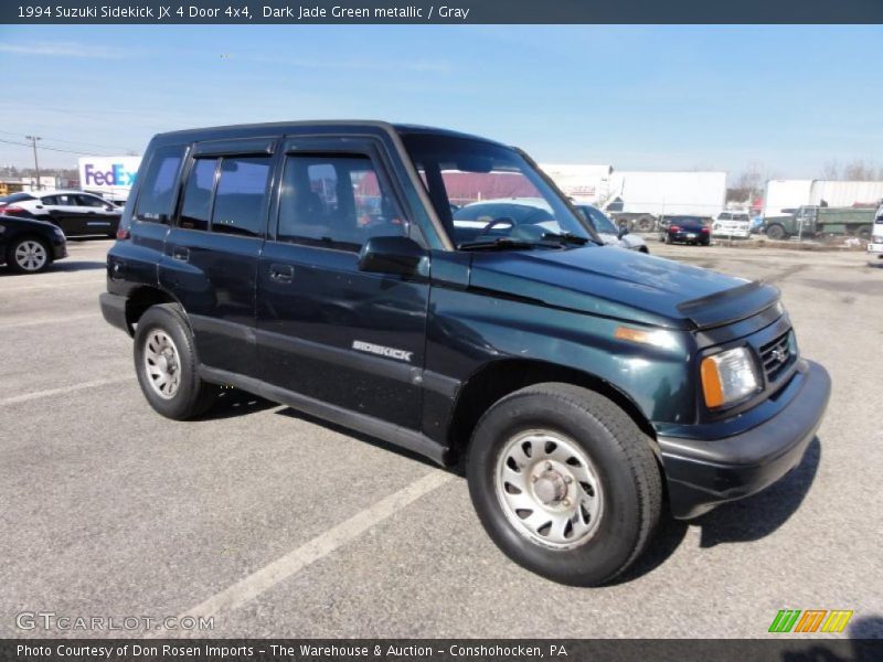 Dark Jade Green metallic / Gray 1994 Suzuki Sidekick JX 4 Door 4x4