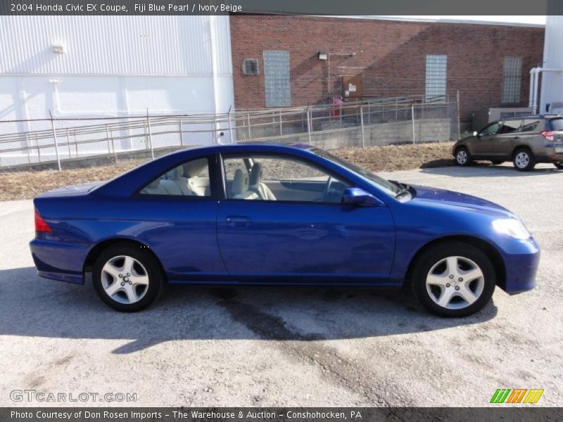 Fiji Blue Pearl / Ivory Beige 2004 Honda Civic EX Coupe