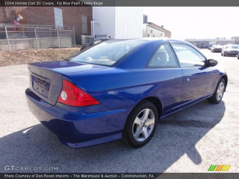 Fiji Blue Pearl / Ivory Beige 2004 Honda Civic EX Coupe