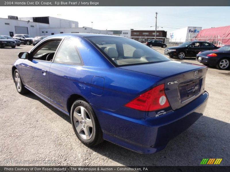 Fiji Blue Pearl / Ivory Beige 2004 Honda Civic EX Coupe