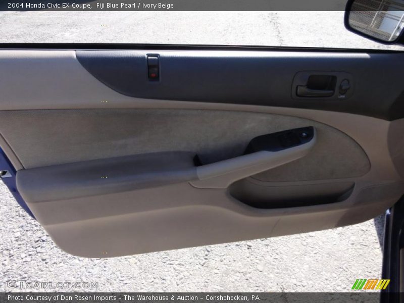 Fiji Blue Pearl / Ivory Beige 2004 Honda Civic EX Coupe