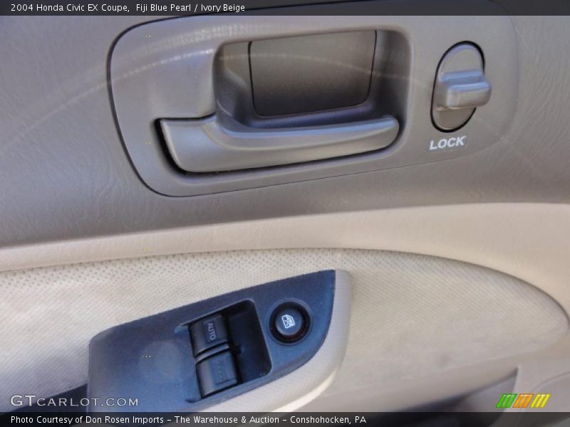 Fiji Blue Pearl / Ivory Beige 2004 Honda Civic EX Coupe