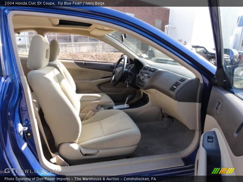 Fiji Blue Pearl / Ivory Beige 2004 Honda Civic EX Coupe