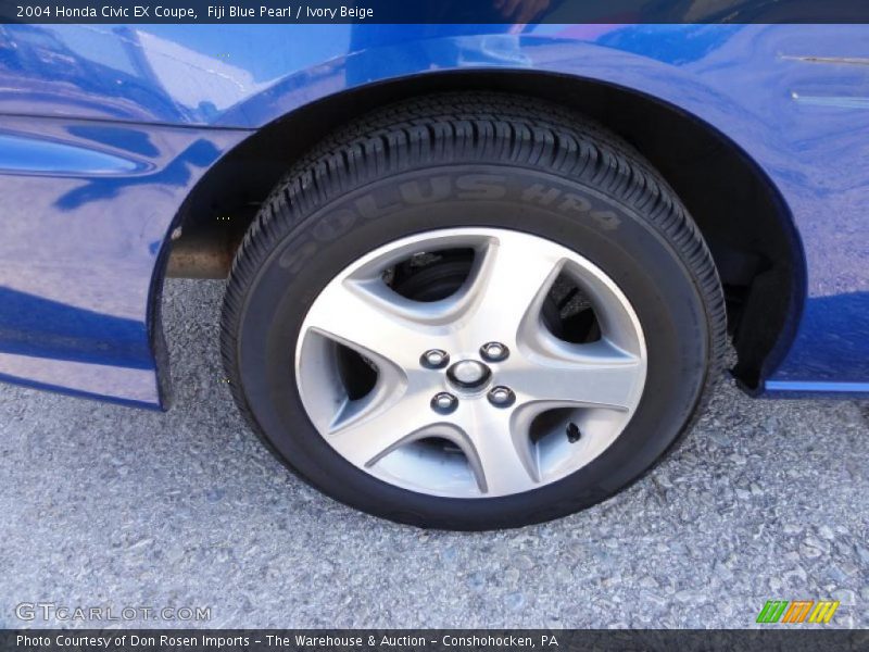 Fiji Blue Pearl / Ivory Beige 2004 Honda Civic EX Coupe