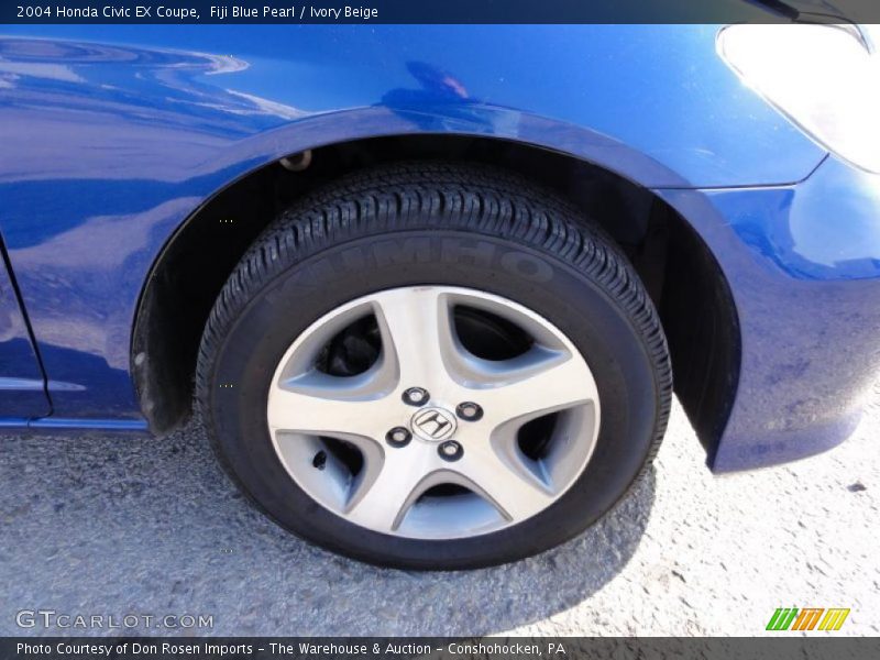 Fiji Blue Pearl / Ivory Beige 2004 Honda Civic EX Coupe
